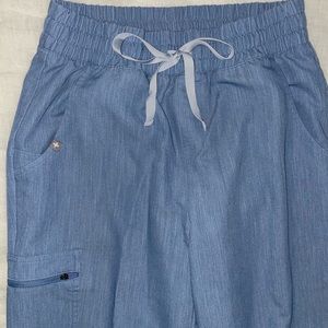 Figs Zamora High Waisted Joggers Heather Indigo S Good Condition (1 Flaw)